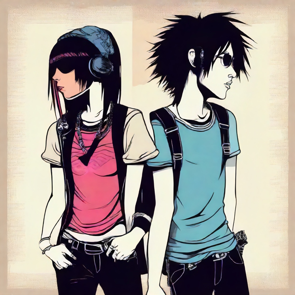 Emo Girl and Rocker Boy