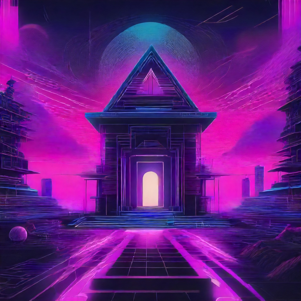 Mystical Cyber Odyssey: A Synthwave Harmonize
