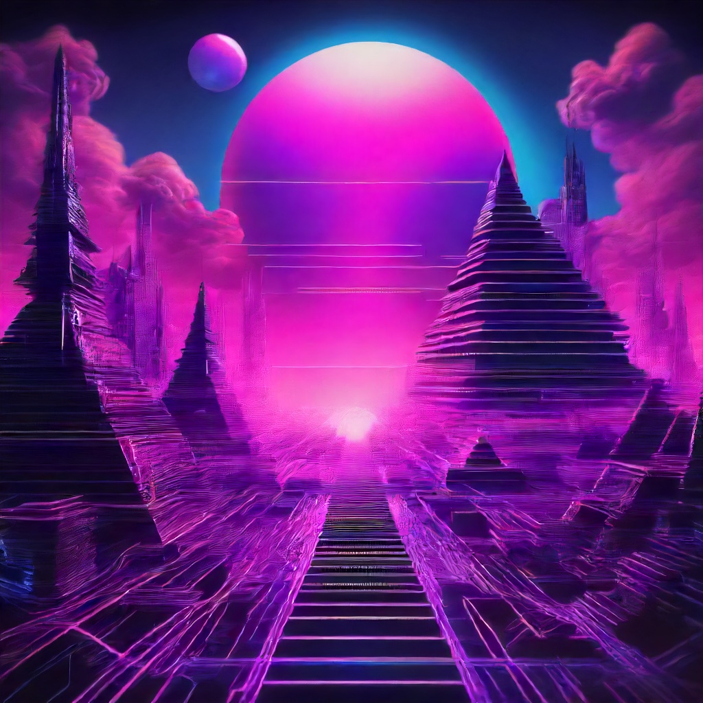 Mystical Cyber Odyssey: A Synthwave Harmonize