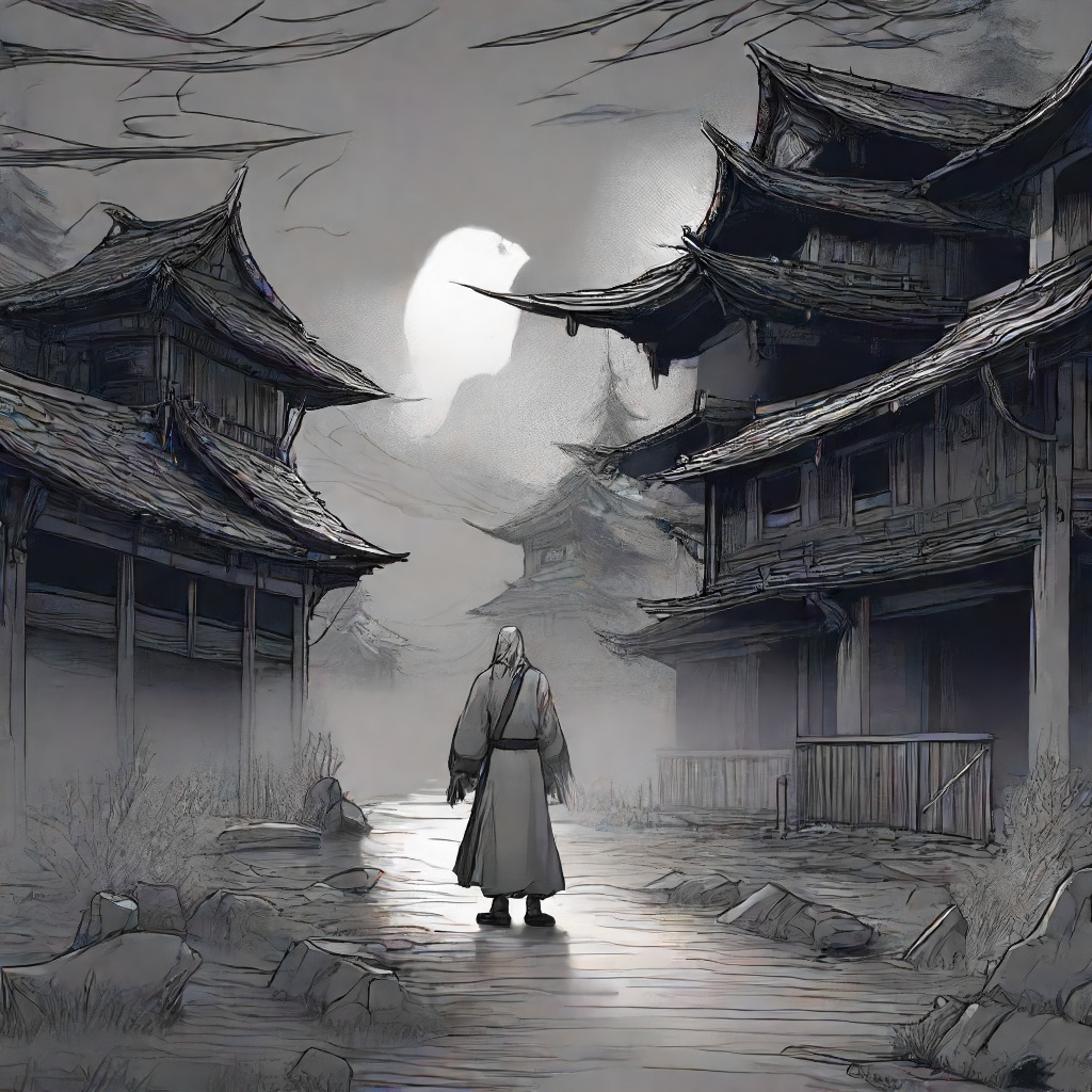 Tense Terror Scene with Biwa Loop in RPG