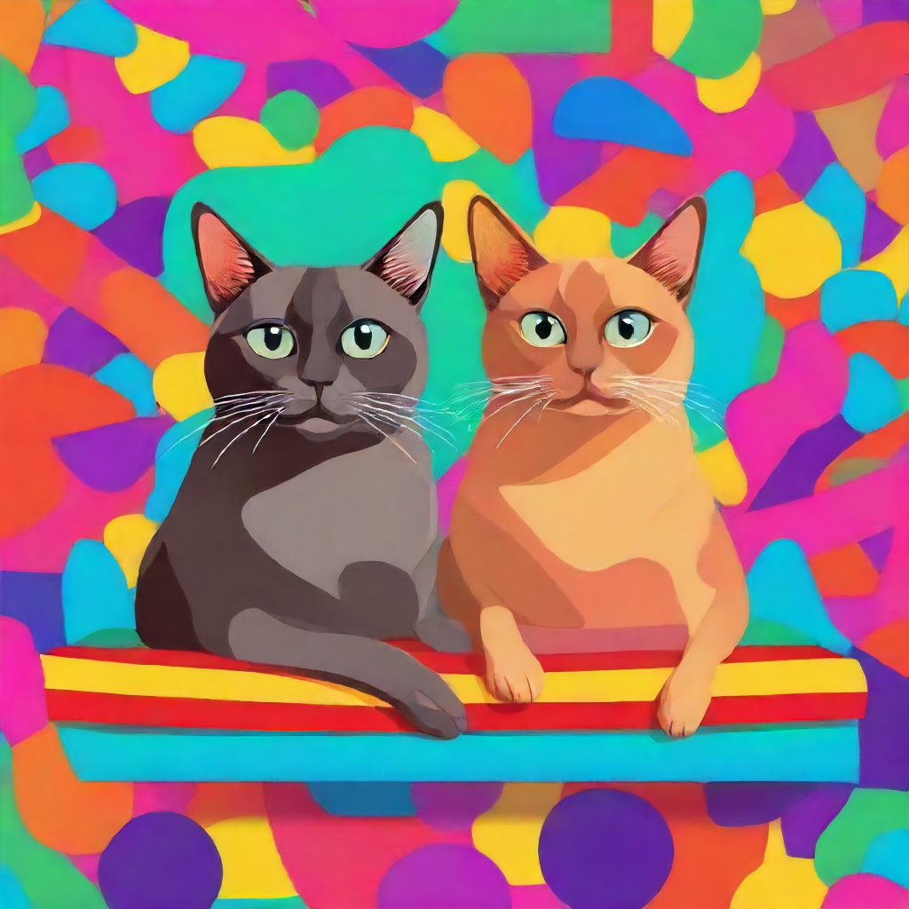 Two Burmese Cats